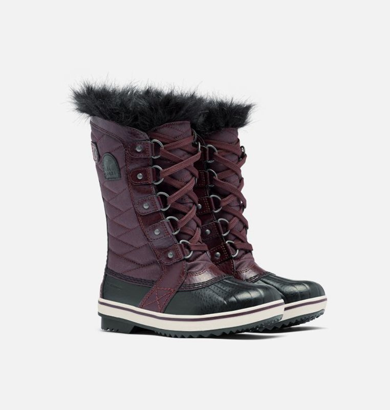 Kids Snow Boots Purple/Black - Sorel Youth Tofino™ II - 541-QRGIWU